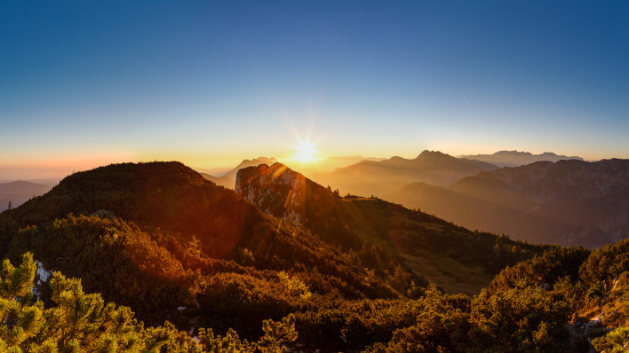 Hörndelwand Sonnenaufgang
