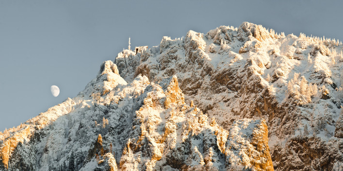 Rauschberg mit Mond